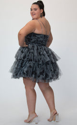 Sydneys Closet SC8151 Black Floral