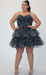 Sydneys Closet SC8151 Black Floral