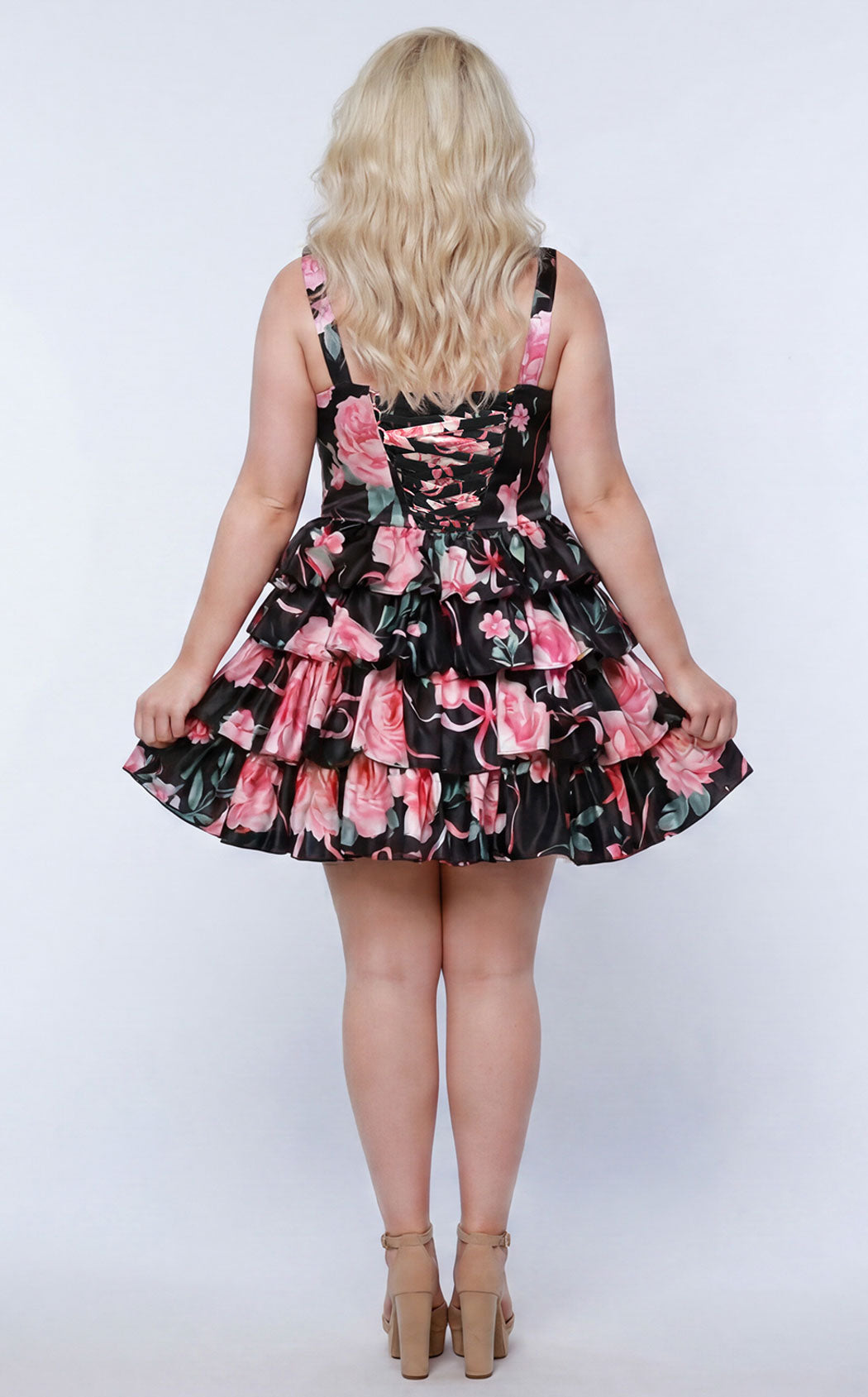 Sydneys Closet SC8174 Black-Floral