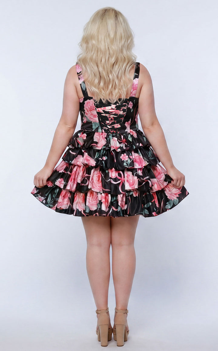 Sydneys Closet SC8174 Black-Floral
