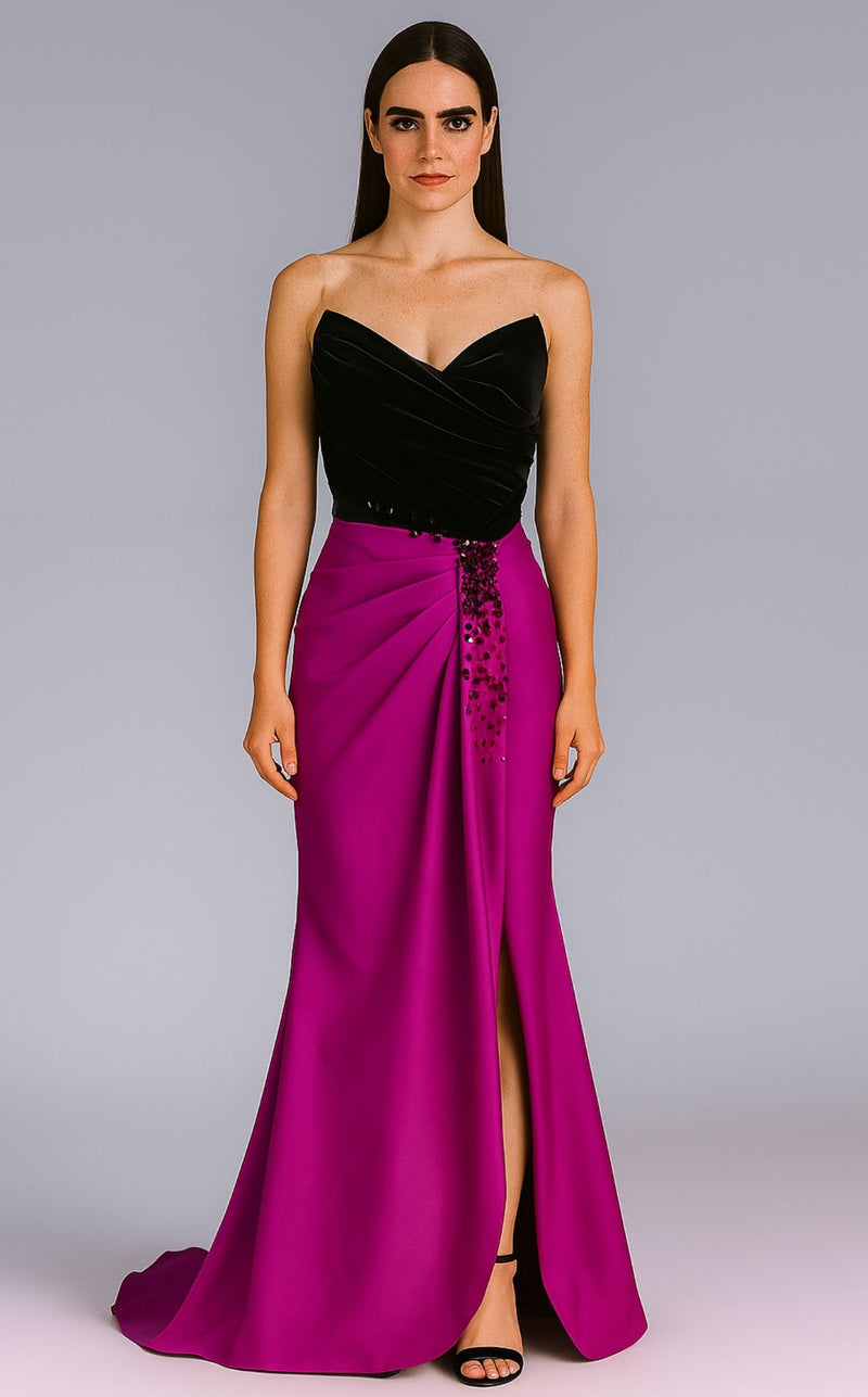 Tarik Ediz 98790 Black/Fuchsia
