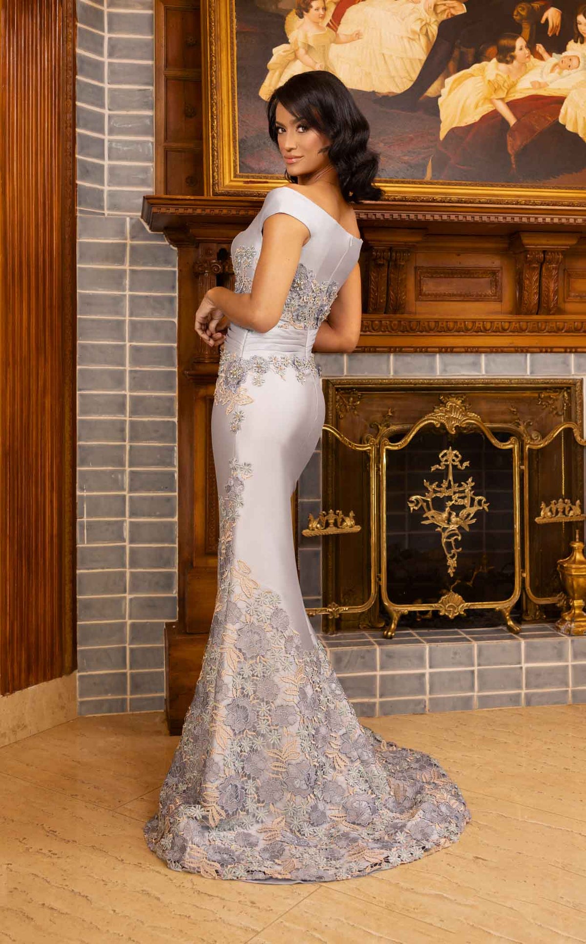 Terani 242E3137 Prom Dress - Denim