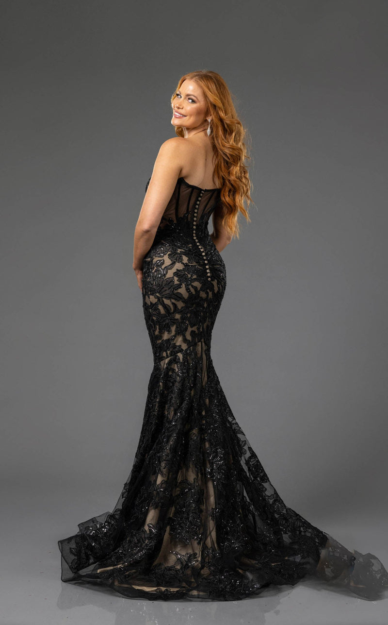 Terani 251p4355 Black-Nude