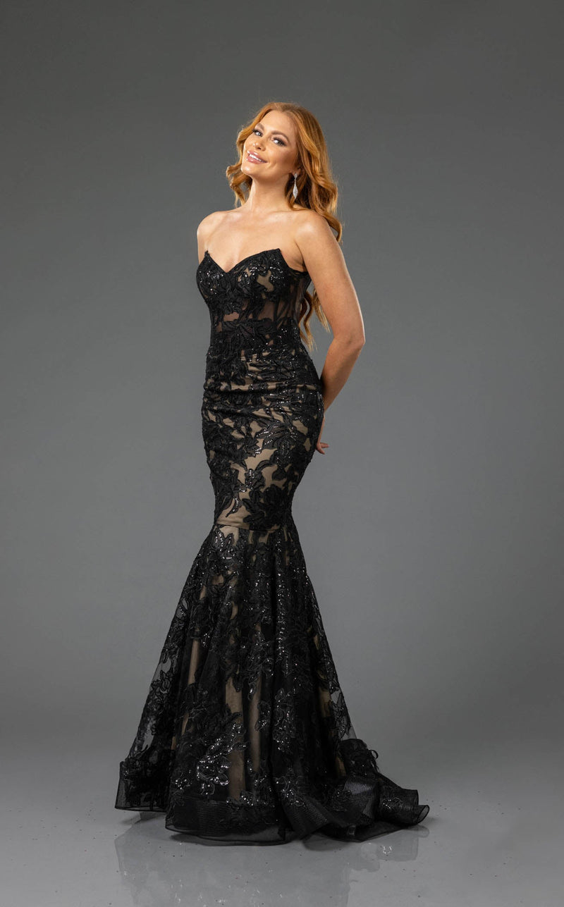 Terani 251p4355 Black-Nude