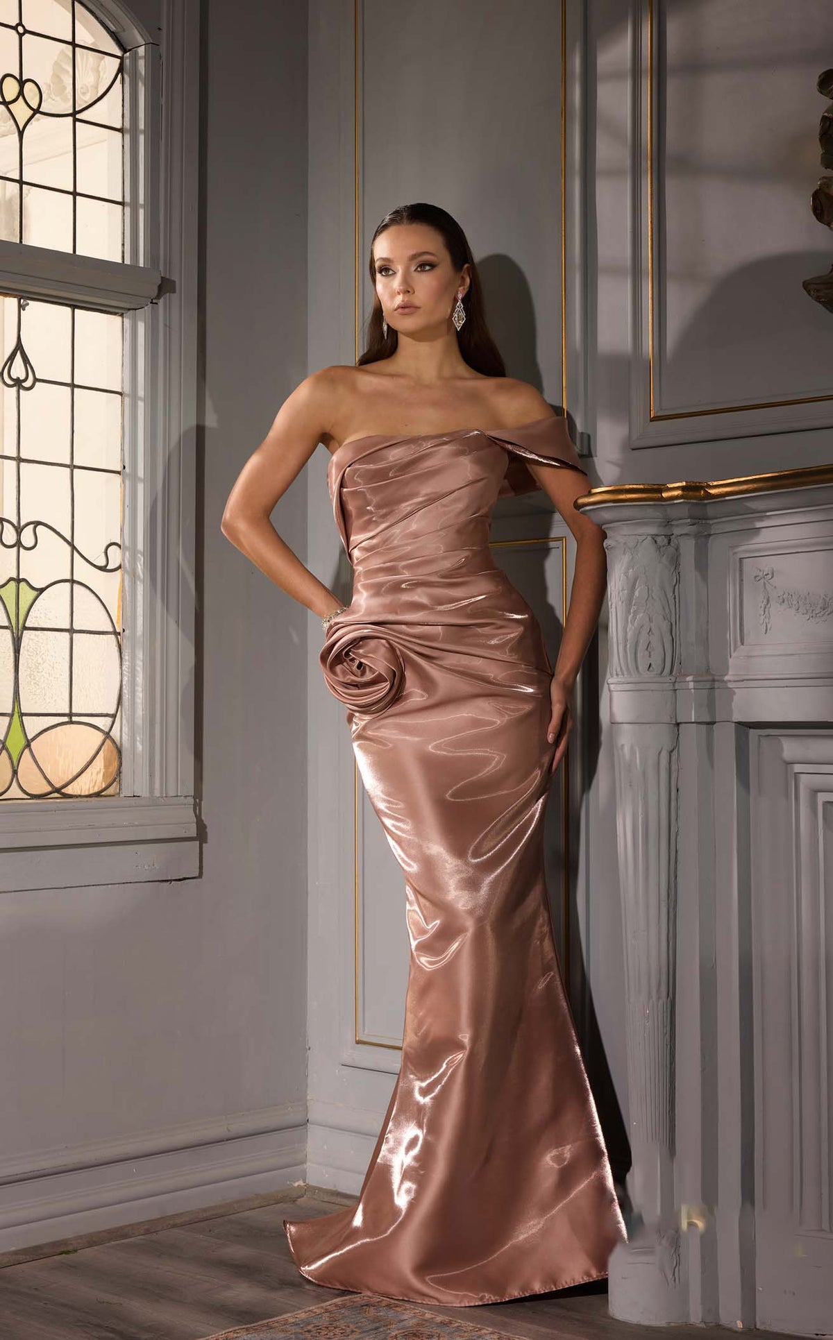 open lace back dress Terani Couture 251P4329 main image 0