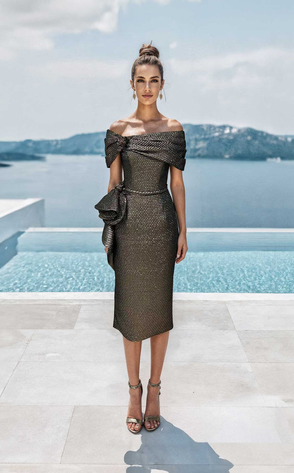 Knee Length The Cocktail Dress One-Shoulder Knee-Length Cocktail Dress With Sequins PromGirl Knee Length The Cocktail Dress One-Shoulder Knee-Length Cocktail Dress With Sequins PromGirl