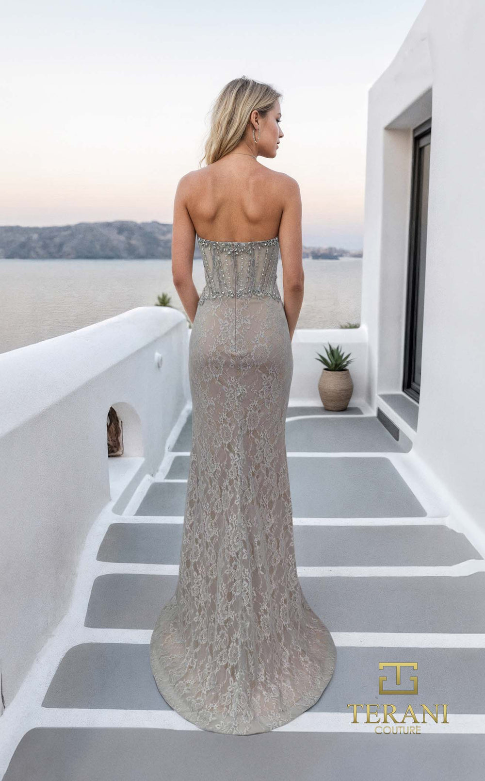 Terani 261P6118 Silver/Nude