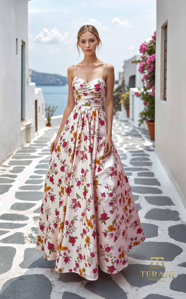 Terani 261P6704 Fuchsia Multi