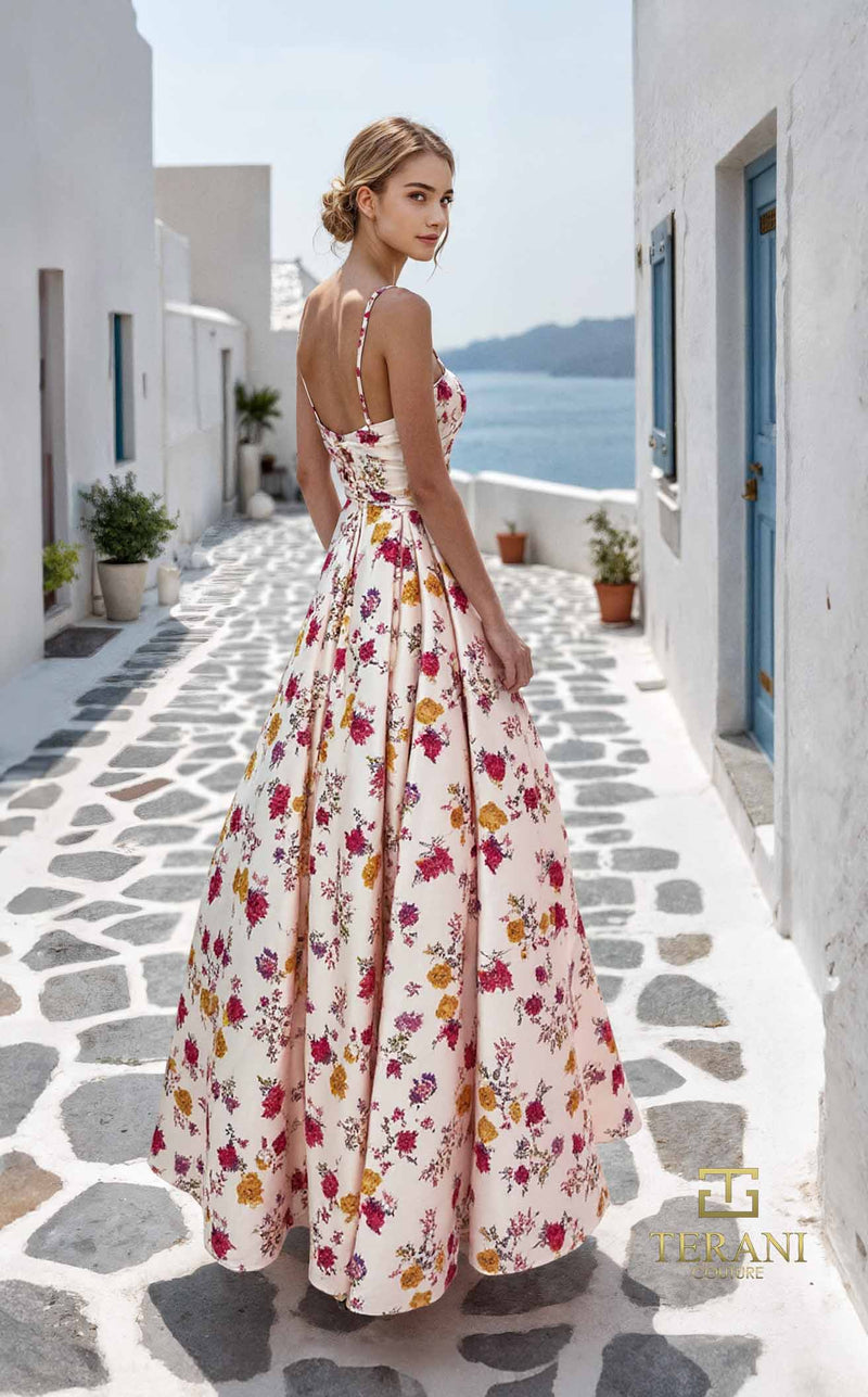 Terani 261P6704 Fuchsia Multi