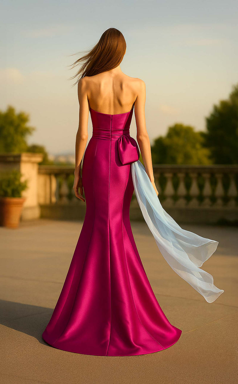 Terani 261E6159 Light Blue/Fuchsia