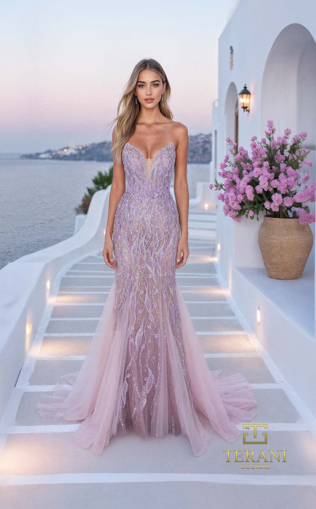 Terani 261p6191 Lavender/Nude