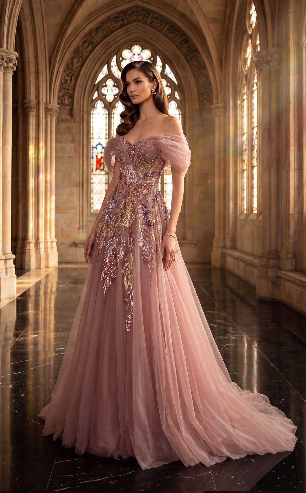Terani 262M7322 Rose-Blush