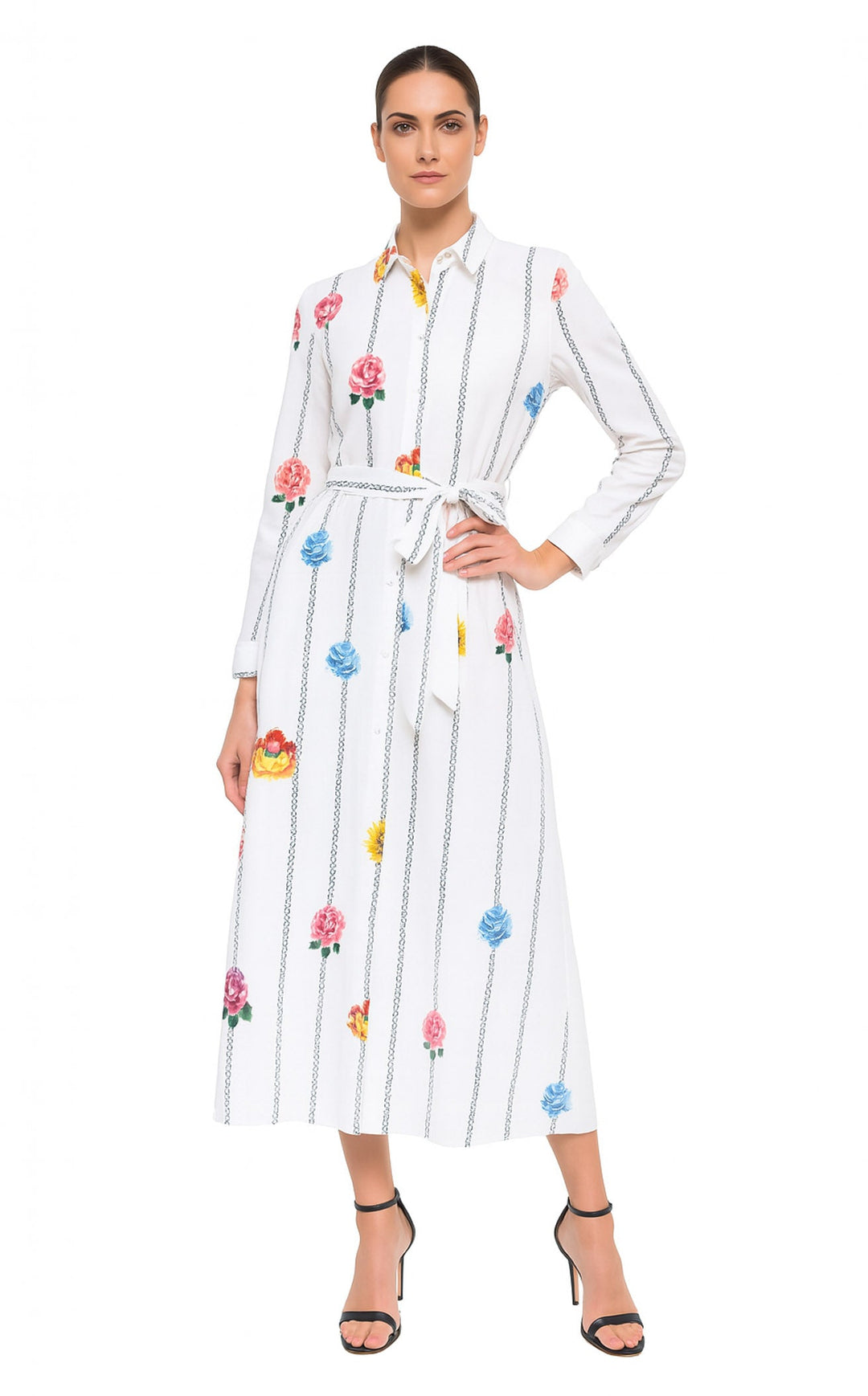 Terani J6746 Ivory Multi