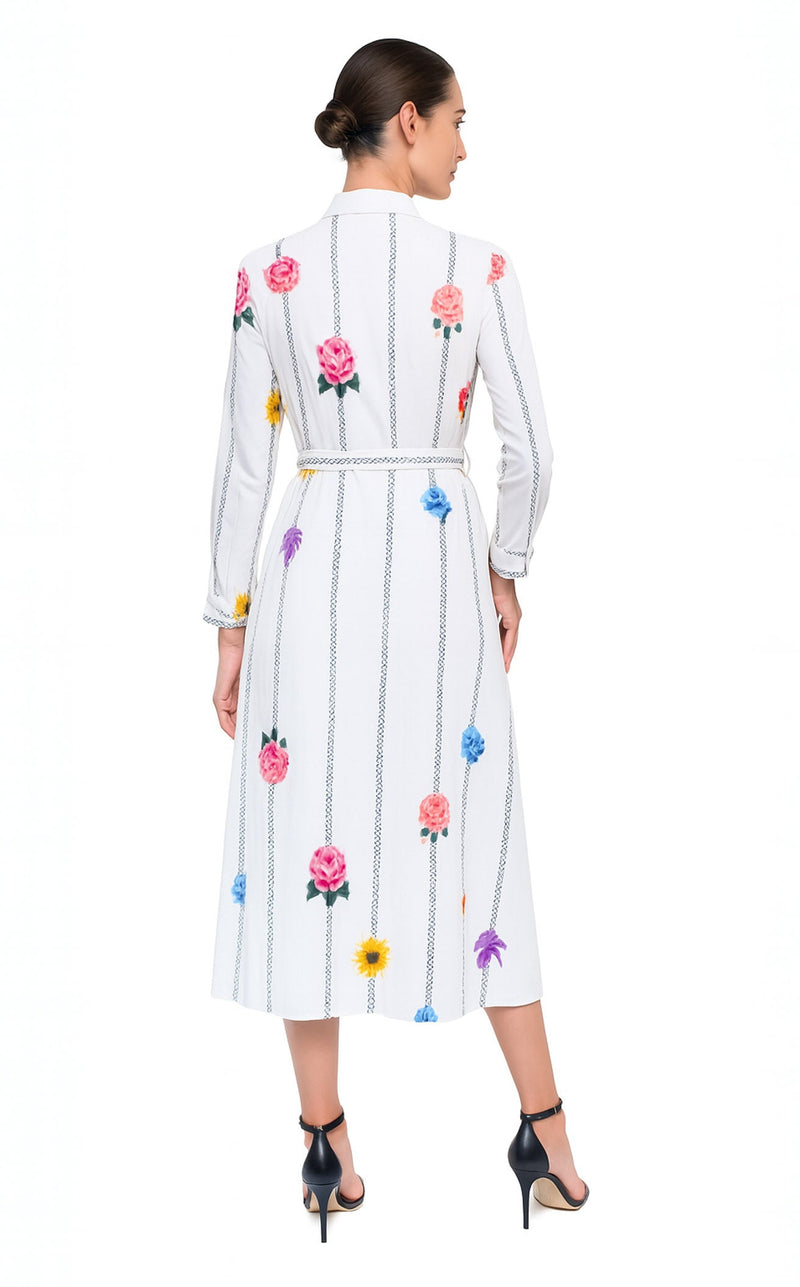 Terani J6746 Ivory Multi