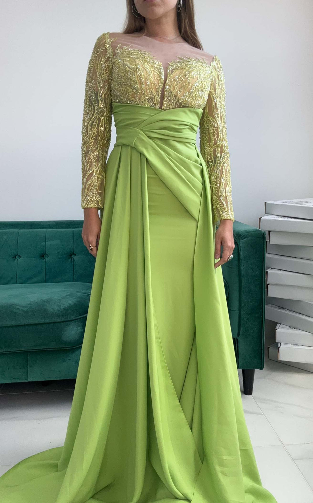 MNM Couture K3893 Pistachio
