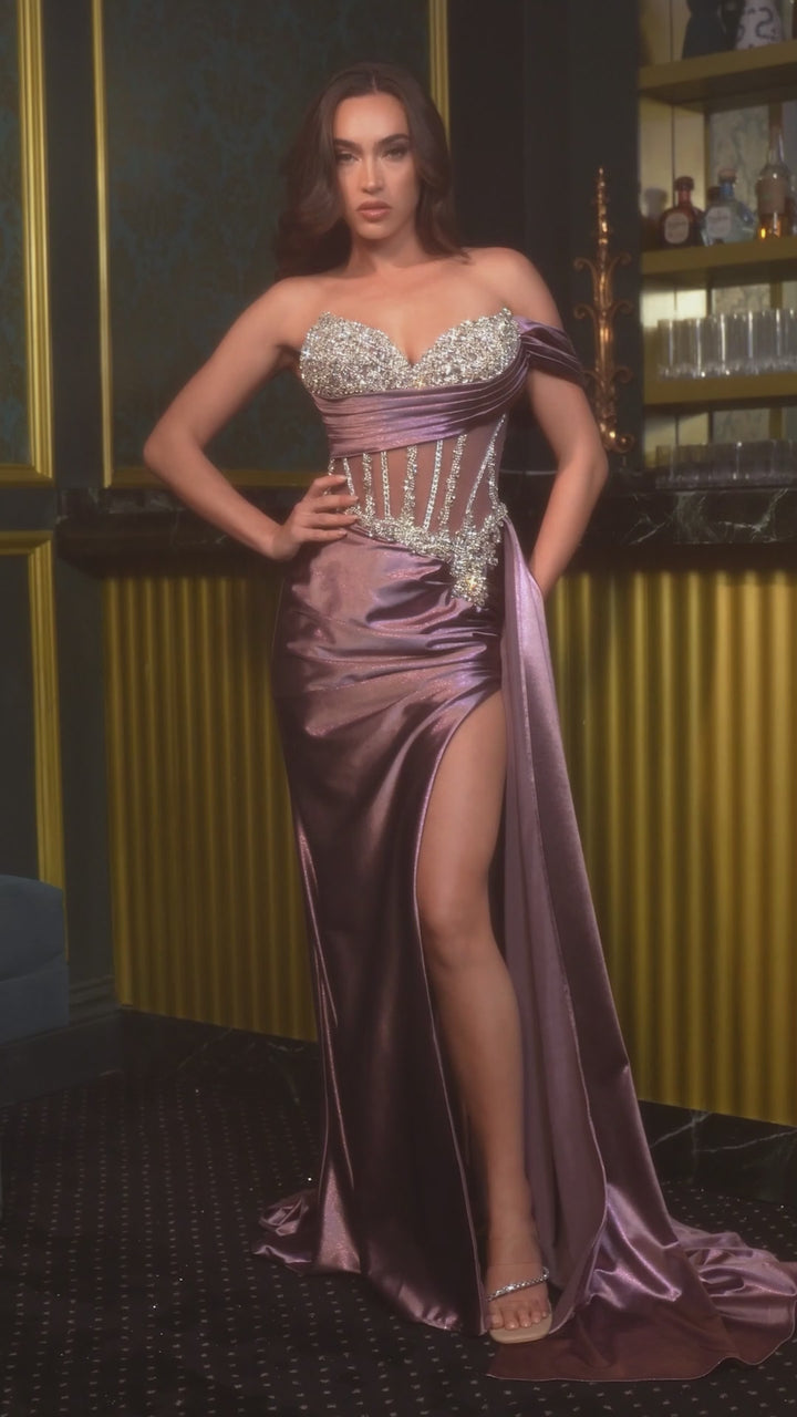 Ladivine CDS542 English-Violet&amp;Mocha-Gold