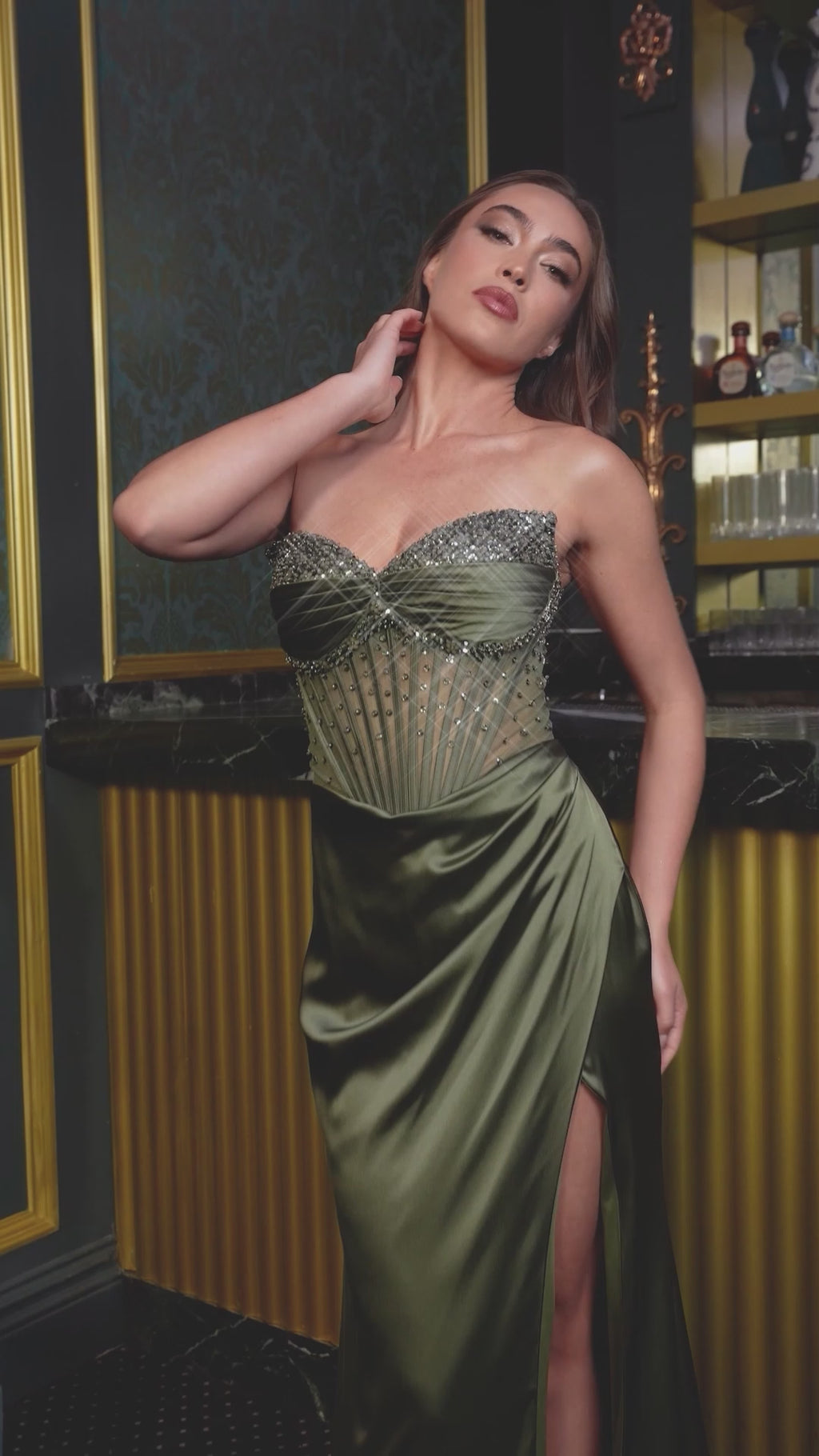 LaDivine CD295 Olive&Royal&Paris-Blue&Emerald&Fuchsia&Dusty-Rose&Marigold