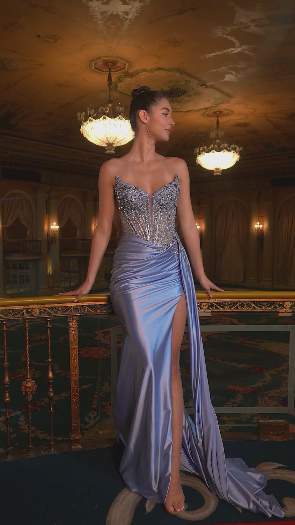 Ladivine CD722 Cielo-Blue&Dusty-Rose&Emerald&Gold&Greenery&Lavender&Navy&Red&Silver