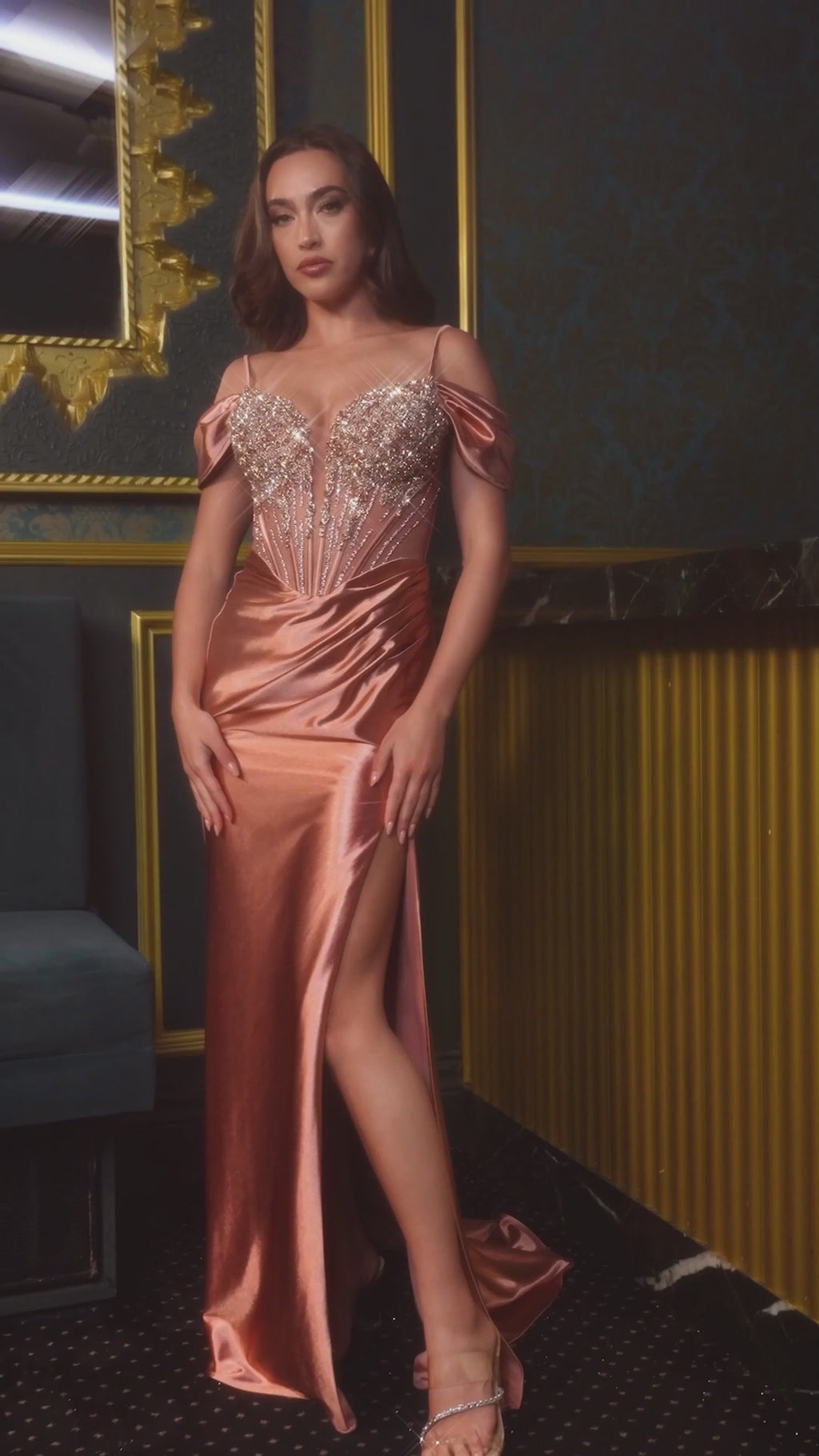 Ladivine CD729 Gold&Rose-Gold&Silver