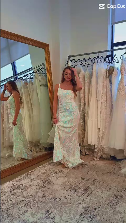 Jovani 05664 Iridescent-White