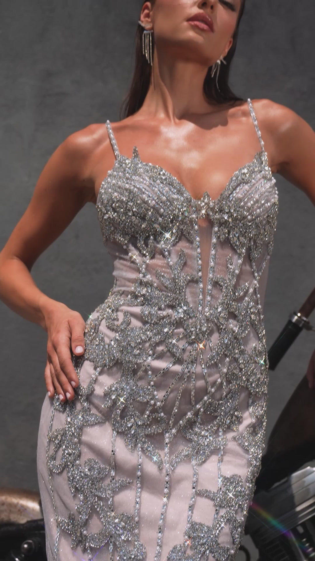 Ladivine CR383 Silver-Nude
