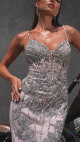 Ladivine CR383 Silver-Nude