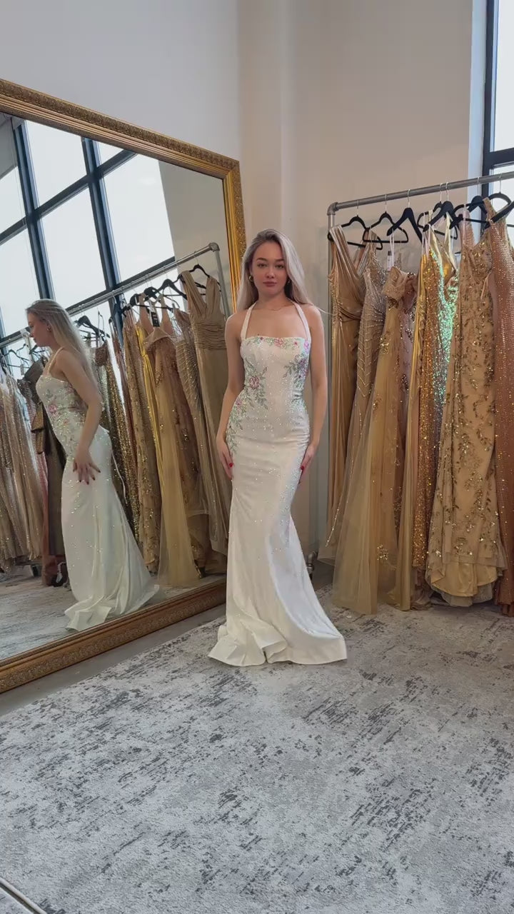 Sherri Hill 57843 Ivory-Multi