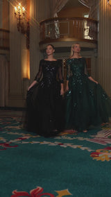 Ladivine J883 Black&Emerald&Midnight-Grey&Mocha-Gold