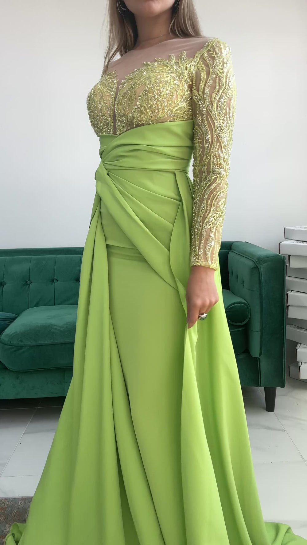MNM Couture K3893 Pistachio