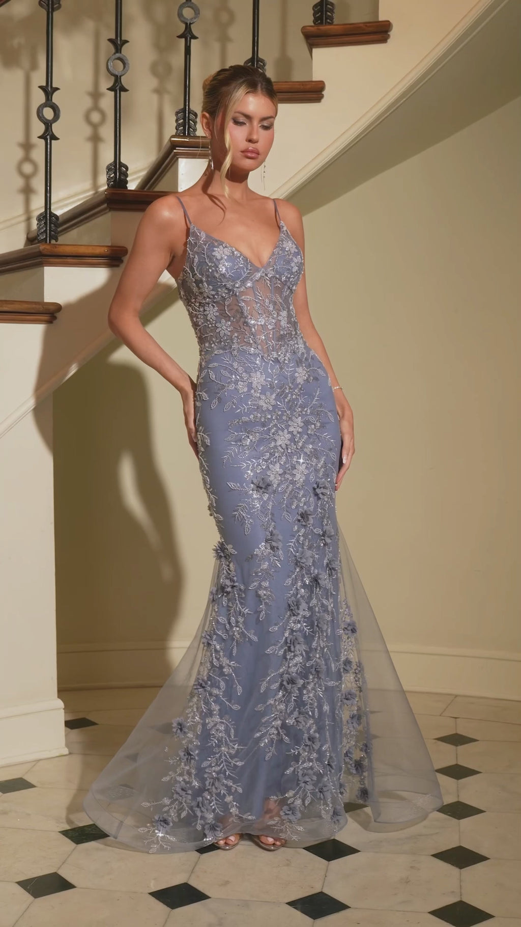 Ladivine CT264 Dusty-PinkSmoky-Blue
