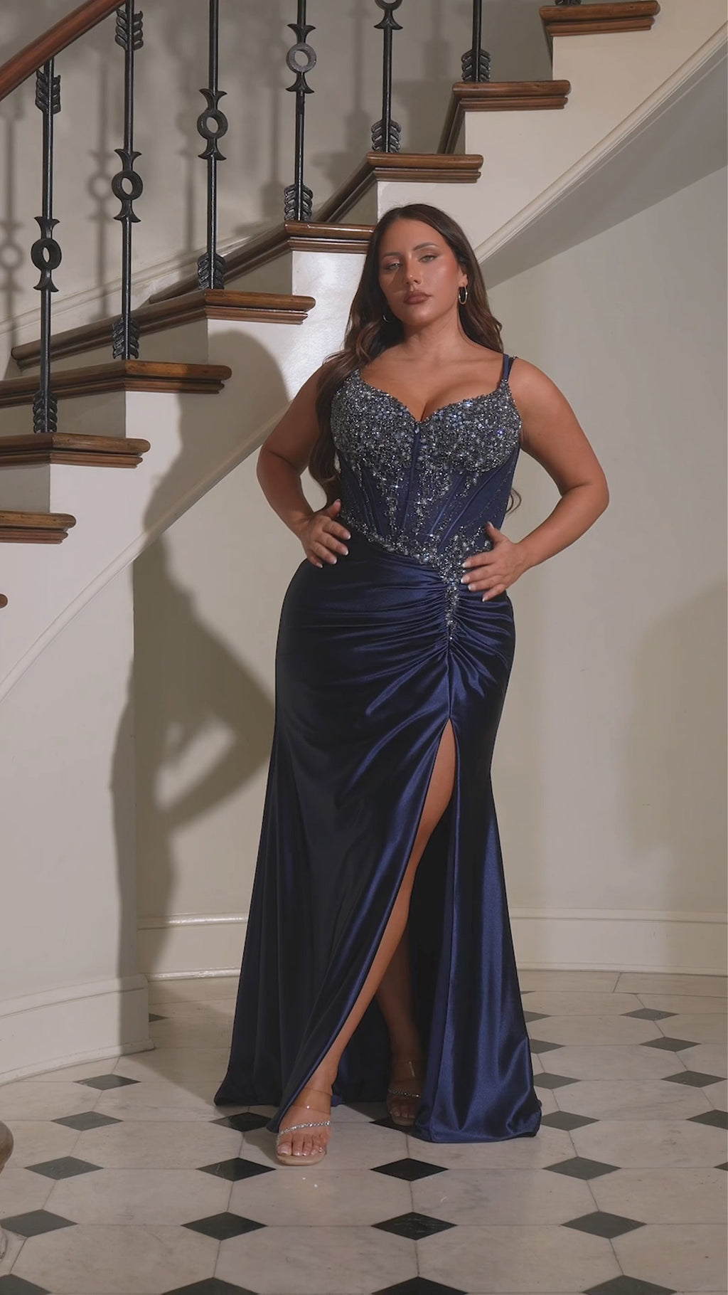 Ladivine CD718C Gold&Navy