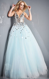Jovani 00007 Light Blue