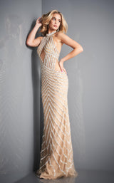 Jovani 00817 Nude-White