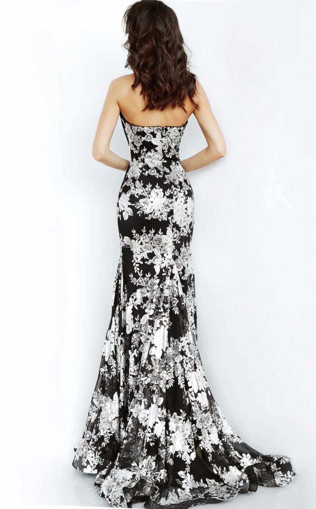 Jovani 02475bg Black/Silver