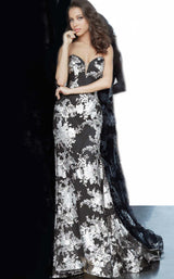 Jovani 02475bg Black/Silver