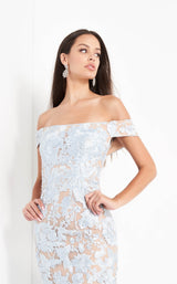 Jovani 02610 Blue-Nude