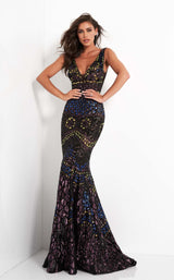Jovani 04807 Black Multi