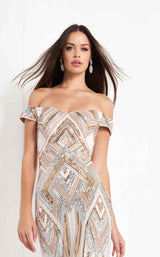 Jovani 04813BG Nude Multi