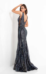 Jovani 05071 Navy Multi