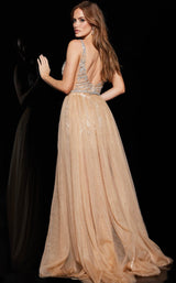 Jovani 05097 Dress Nude-Silver