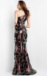 Jovani 06417 Black-Pink