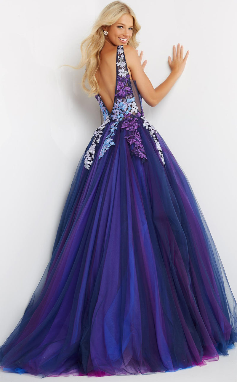 Jovani 06807 Navy Multi