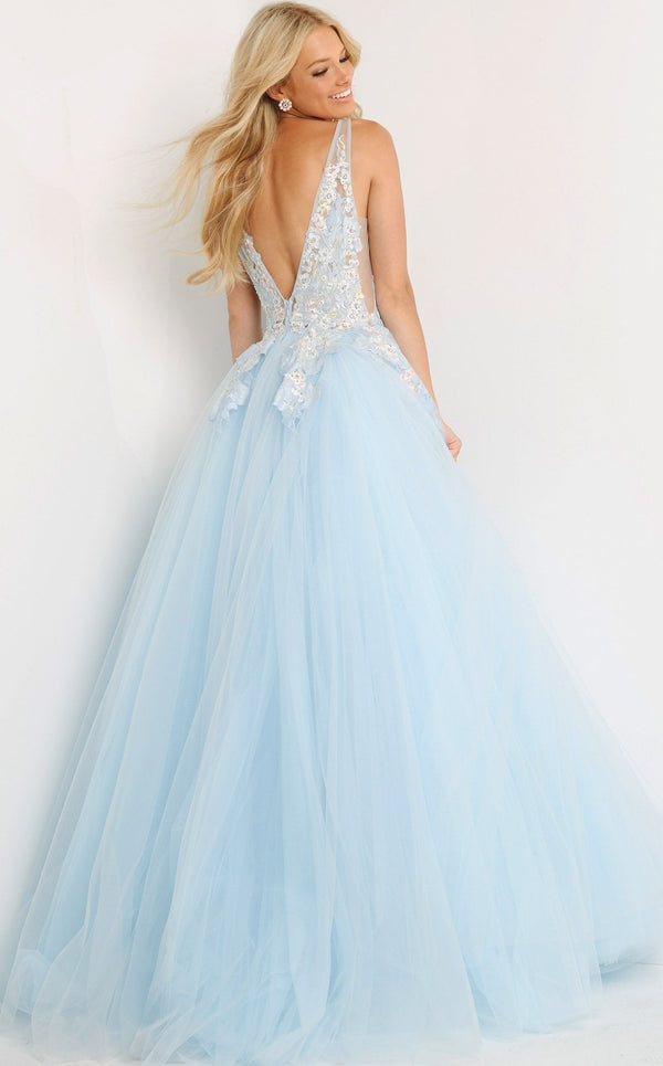 Jovani 06808 Light Blue