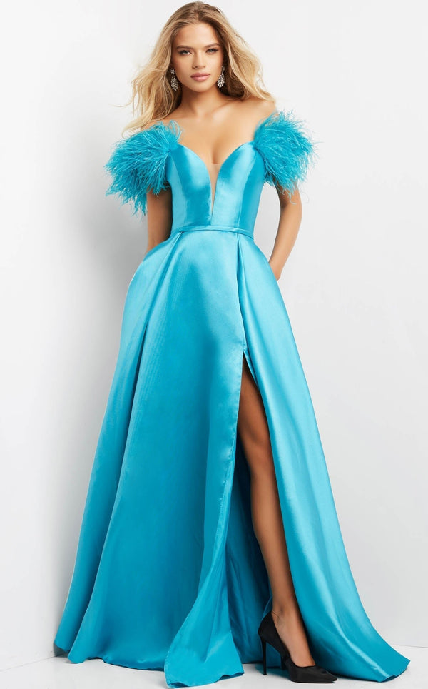 Jovani 08321BG Teal