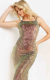 Jovani 08472 Orange-Sequin