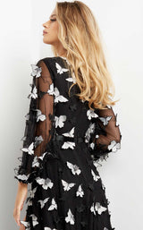 Jovani 09121 Black-White