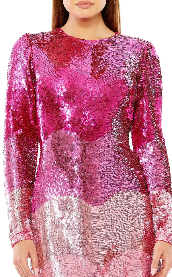 Mac Duggal 10029 Dress Pink-Ombre