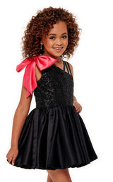 Rachel Allan Perfect Angels 10064 Childrens Black-Fuchsia