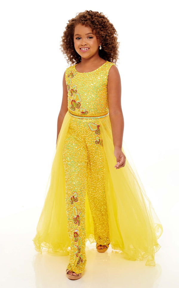 Rachel Allan Perfect Angels 10081 Childrens Yellow-Multi