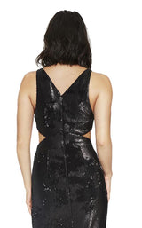 Halston Heritage BZQ161735E Matte-Black-Shiny-Black